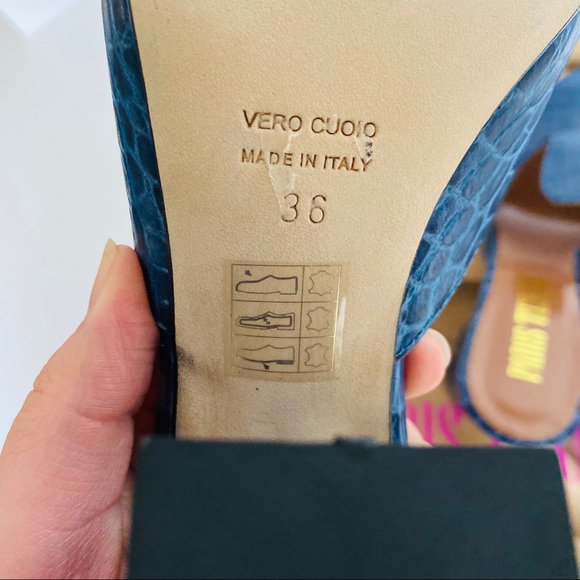 Paris Texas embossed ultra high mules $480 - Picture 5 of 7